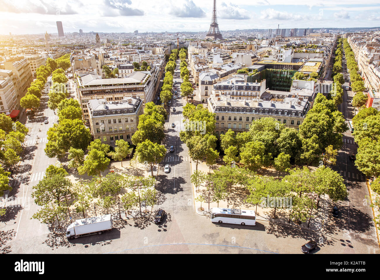 Stadtbild Blick auf Paris. Stockfoto