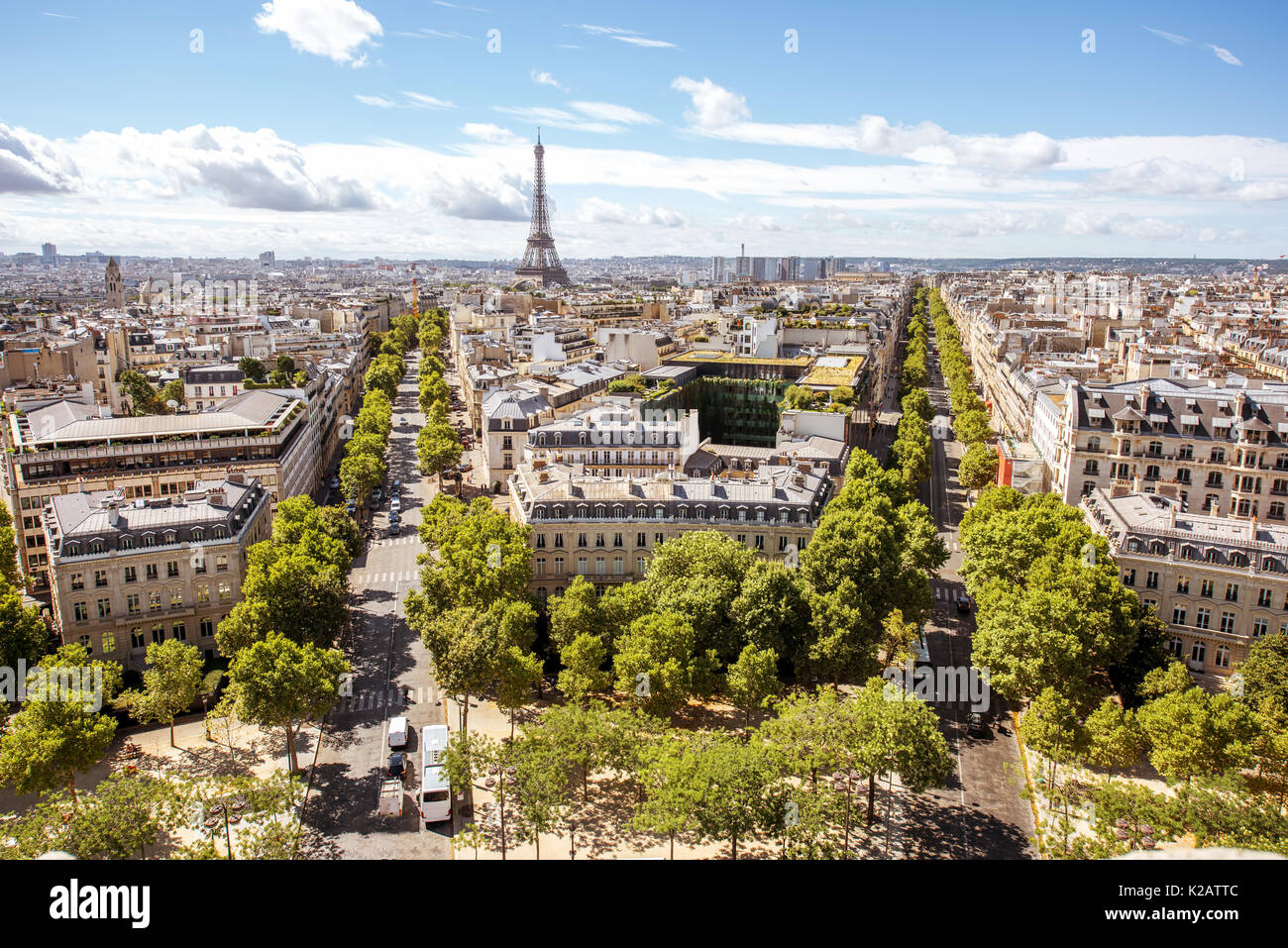 Stadtbild Blick auf Paris. Stockfoto