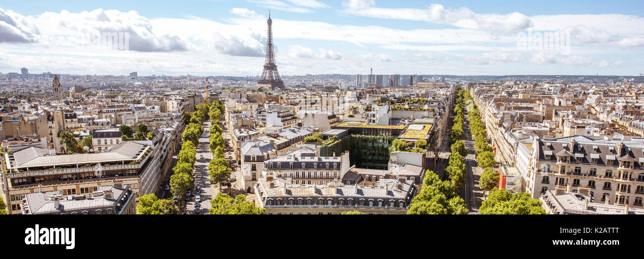 Stadtbild Blick auf Paris. Stockfoto