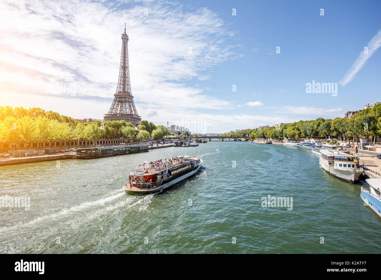 Landschaft Blick auf Paris. Stockfoto