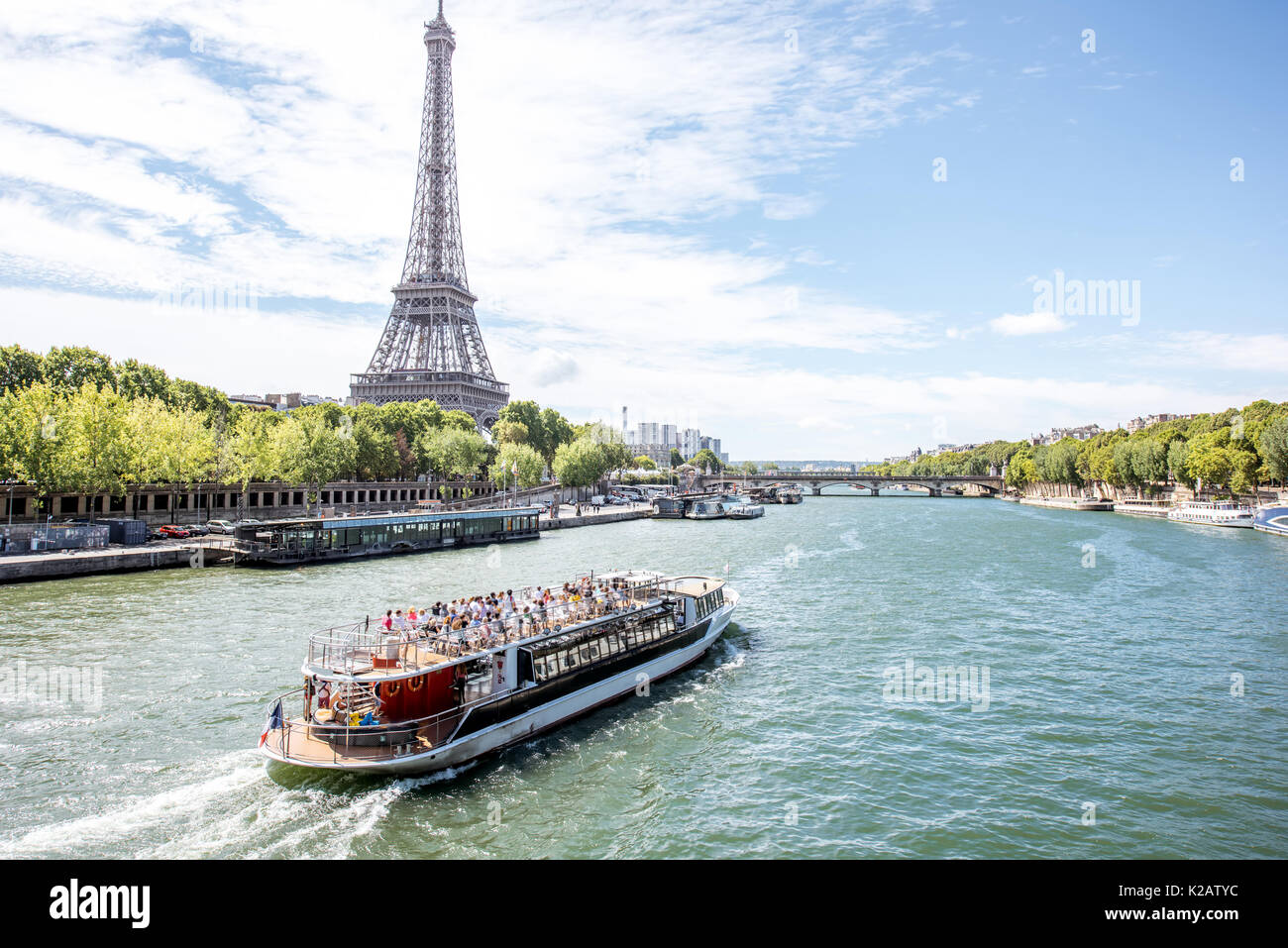 Landschaft Blick auf Paris. Stockfoto