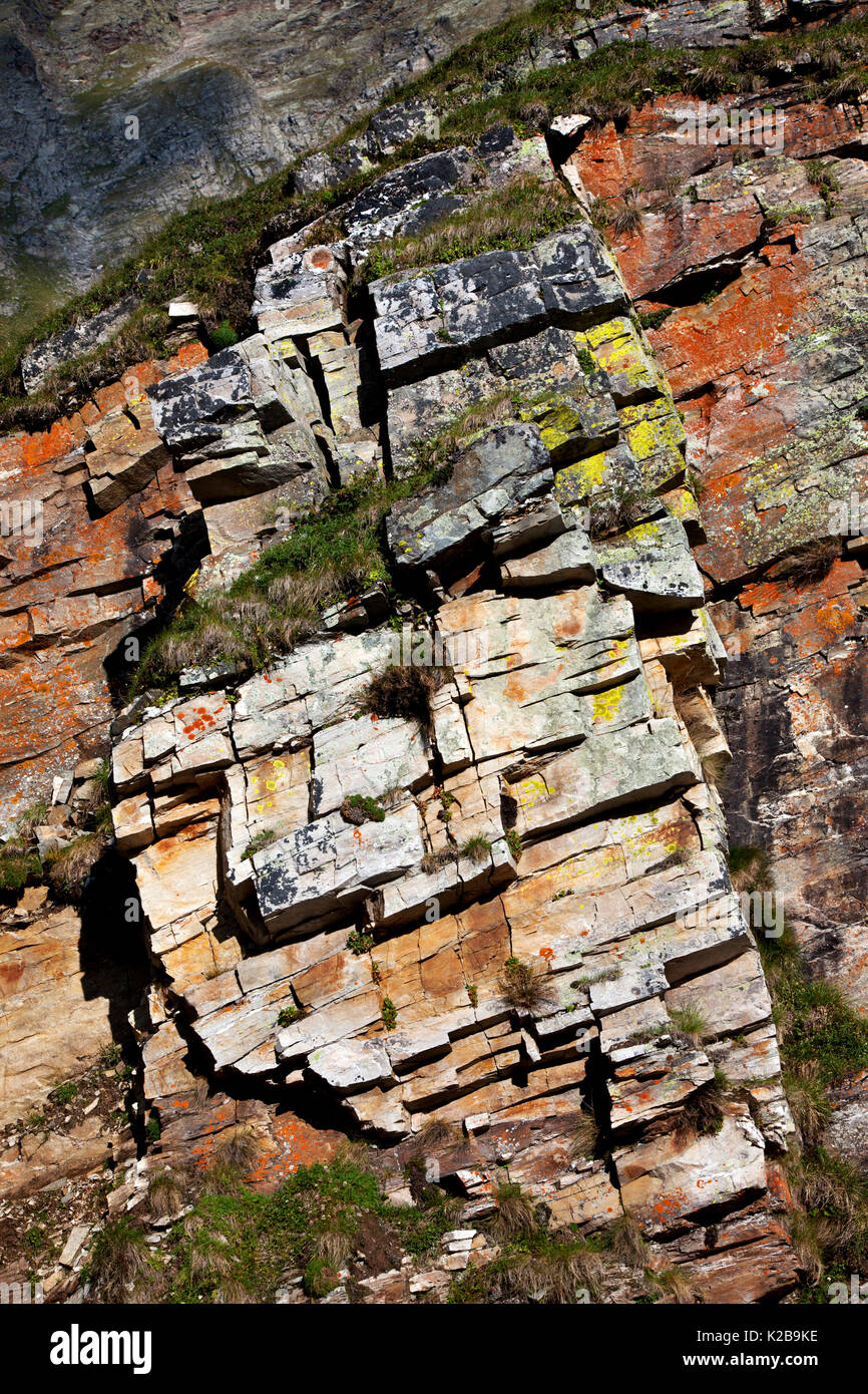 Felsformation, Schweiz Stockfoto