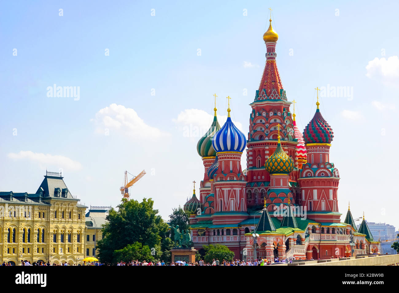 Basilius Kirche Red Square Moskau Russland Stockfoto
