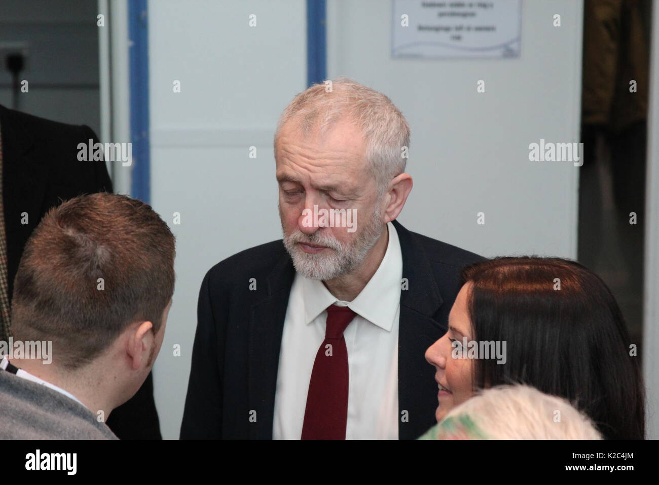 Mitglied der Labour Party in der Labour Party Konferenz in Liverpool Stockfoto