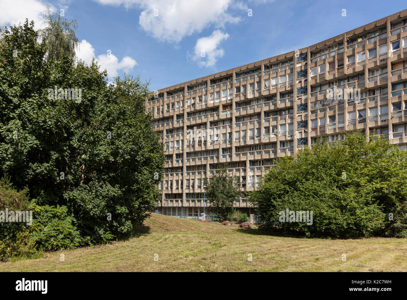 Robin Hood Gardens, London, Vereinigtes Königreich Stockfoto