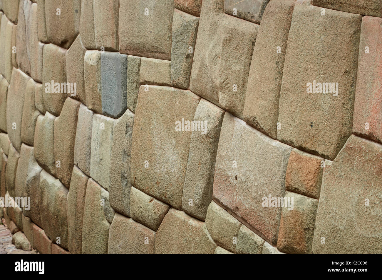 Historische Inca Mauerwerk, Inca Roca, Cusco, Peru, Südamerika Stockfoto