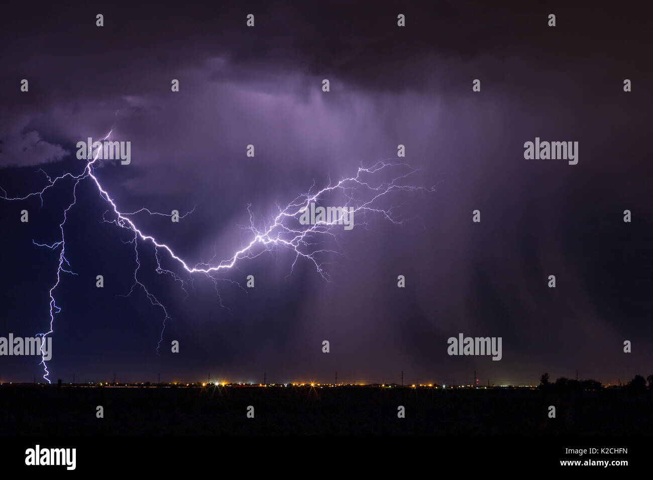 Monsun Gewitter in Arizona Stockfoto