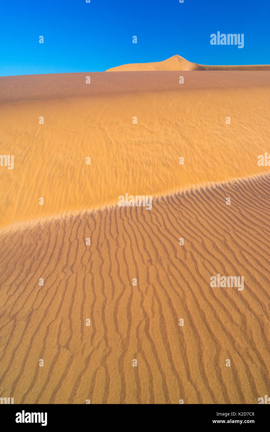 Landschaft der Sanddünen, Swakopmund, Namibia. Stockfoto