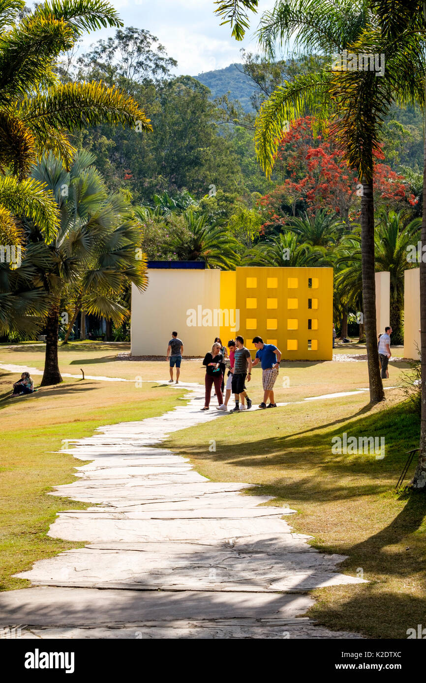 Helio Oiticica kunst Installation bei Inhotim Institut, Brumadinho, Minas Gerais, Brasilien Stockfoto