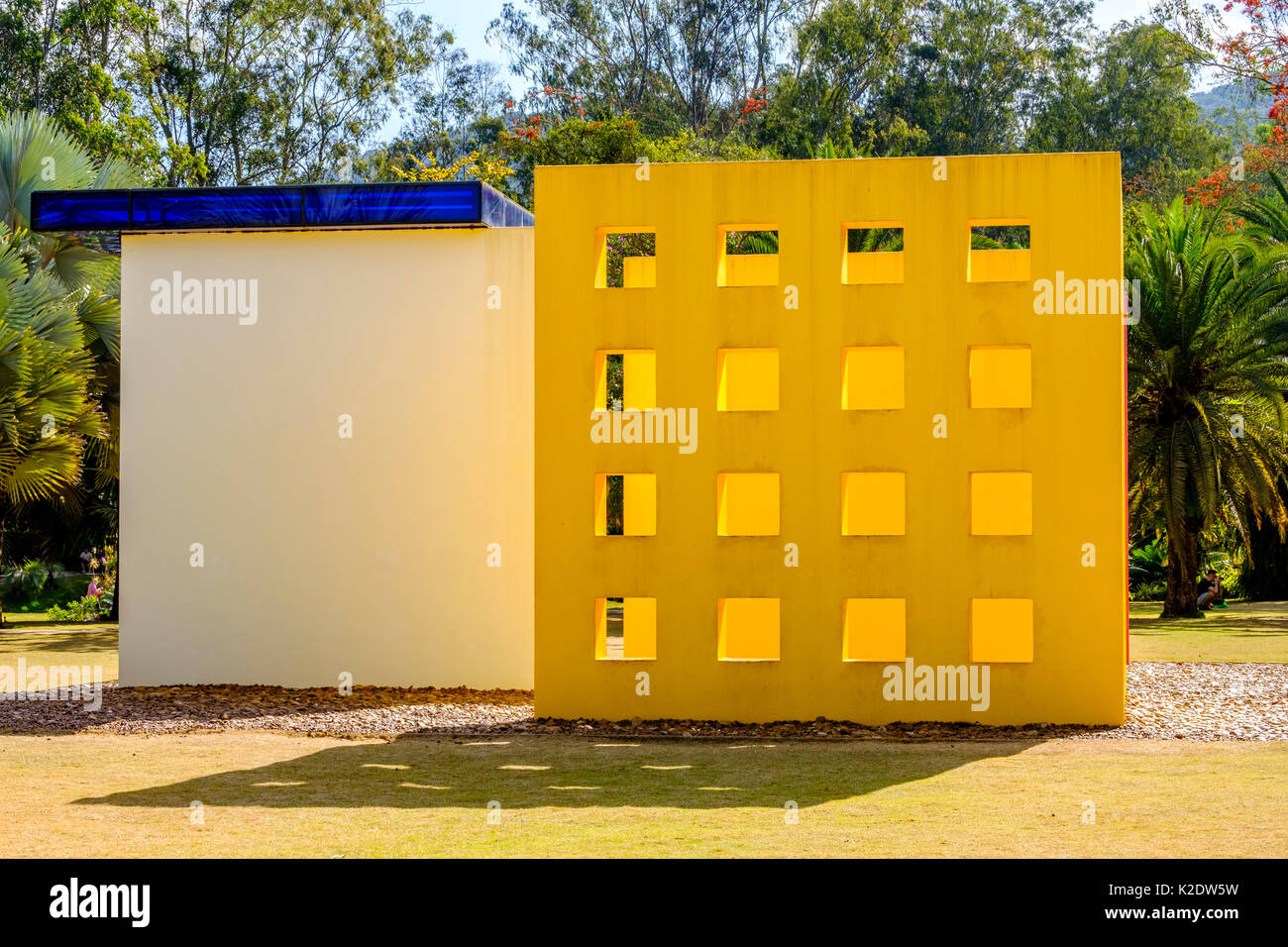 Helio Oiticica kunst Installation bei Inhotim Institut, Brumadinho, Minas Gerais, Brasilien Stockfoto