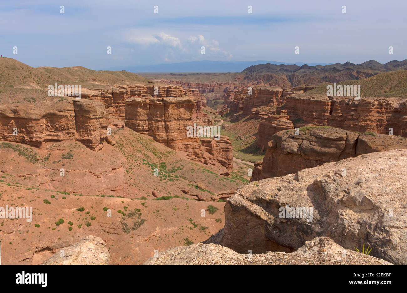 Charyn Canyon, Kasachstan. August 2016. Stockfoto