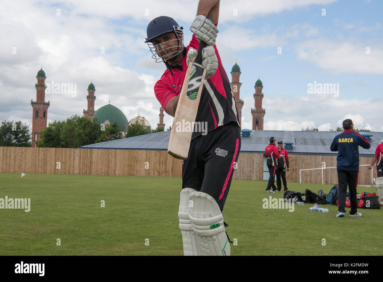 22. Rechtliche Brüderlichkeit Cricket Turnier, Singh und Associates Anwälte Rasen Sport Management Bradford England 9. Juni 2017 Stockfoto