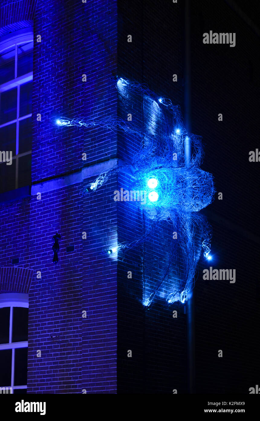 Licht Objekt an illuminade, Amsterdam, Niederlande Stockfoto
