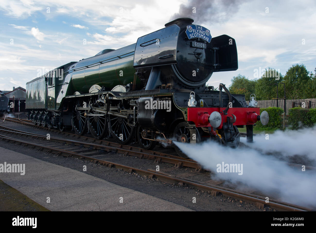 Flying Scotsman historischen britischen Dampflokomotive Stockfoto