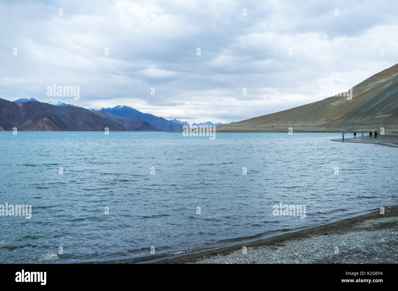 Pangong See in Leh, Ladakh, Jammu und Kaschmir, Indien Stockfoto