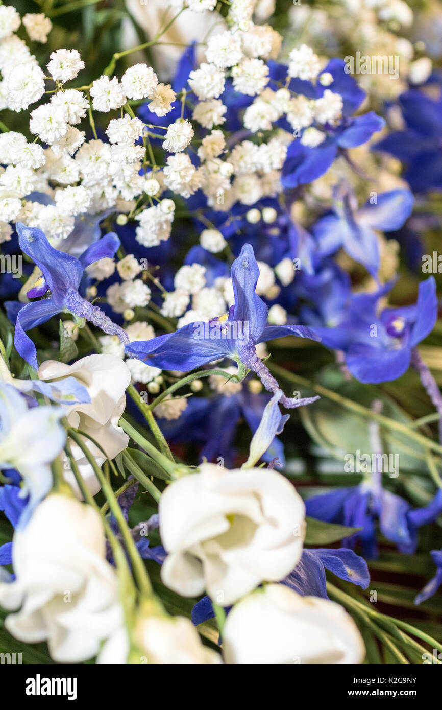 Hochzeit Bilder - Liebe, Ehe, Blumen, Kuchen und Blumen Stockfoto
