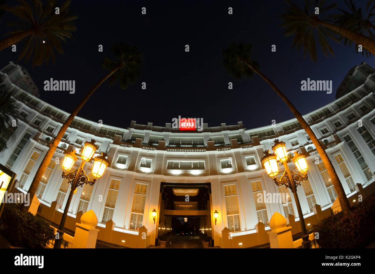 Riu Palace Hotel, Maspalomas, Gran Canaria, Spanien Stockfoto