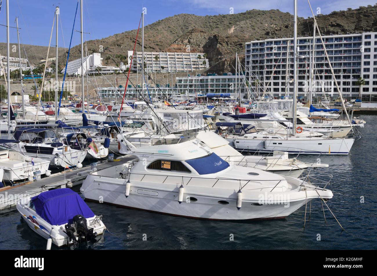 Marina, Puerto Rico, Gran Canaria, Spanien Stockfoto
