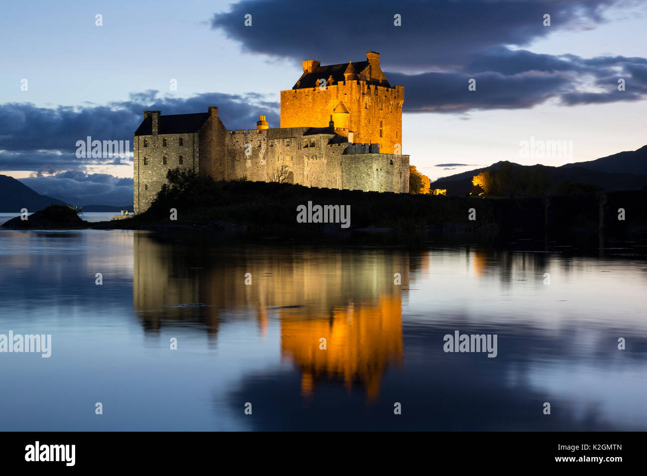 Eilean Donan Castle in der Nähe von dornie Loch Duich Lochalsh Schottland Stockfoto