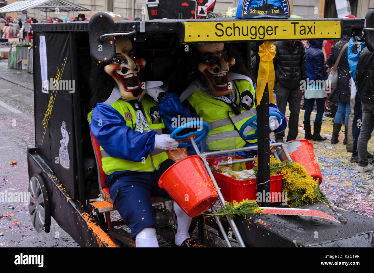 Teilnehmer des cortège Parade, Karneval, Universitätsspital Basel, Schweiz Stockfoto