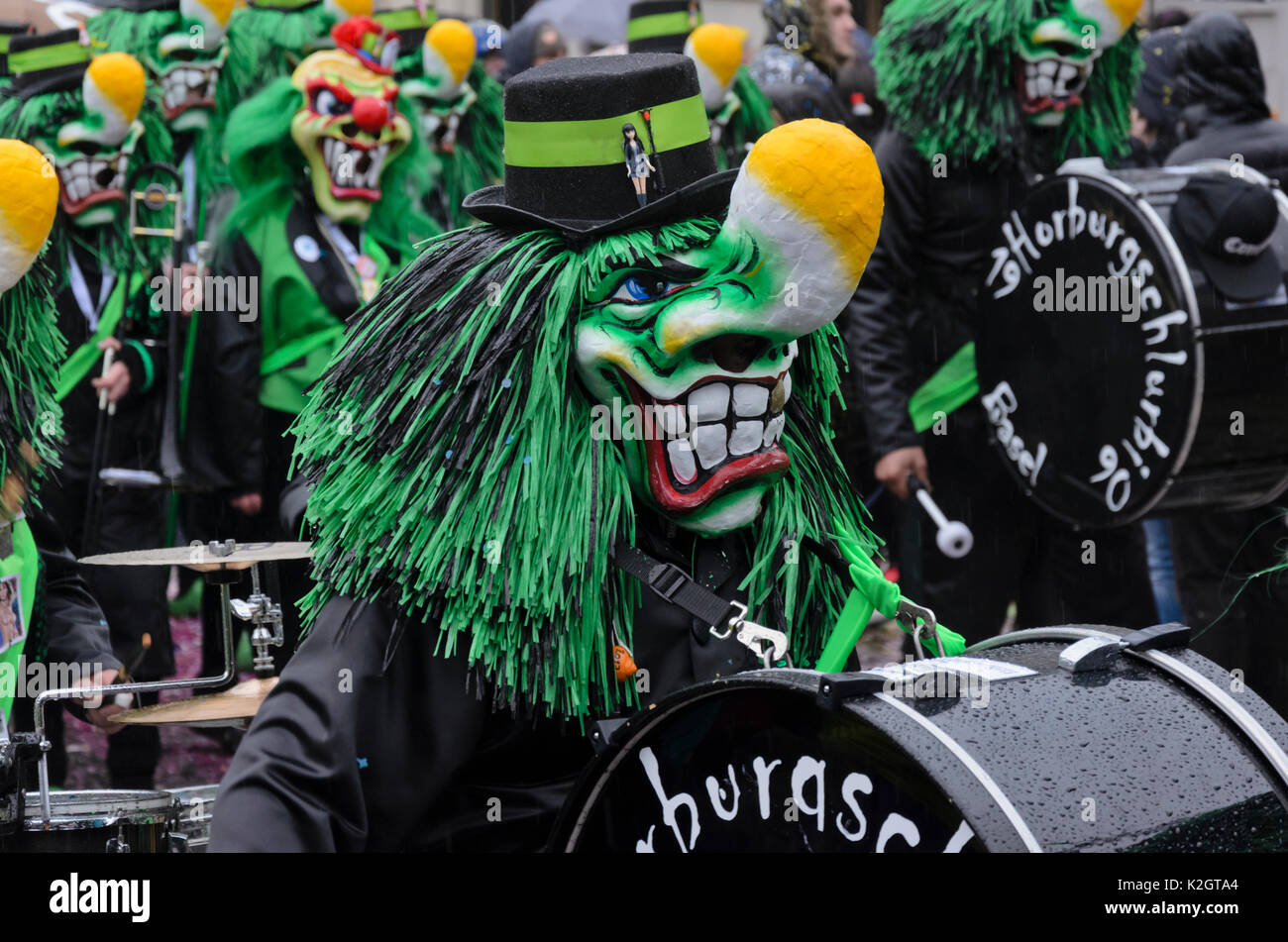 Teilnehmer des cortège Parade, Karneval, Universitätsspital Basel, Schweiz Stockfoto