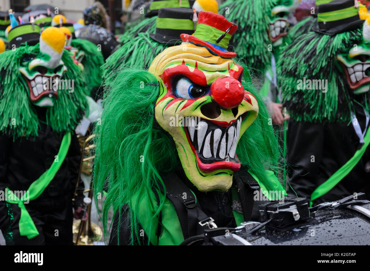Teilnehmer des cortège Parade, Karneval, Universitätsspital Basel, Schweiz Stockfoto