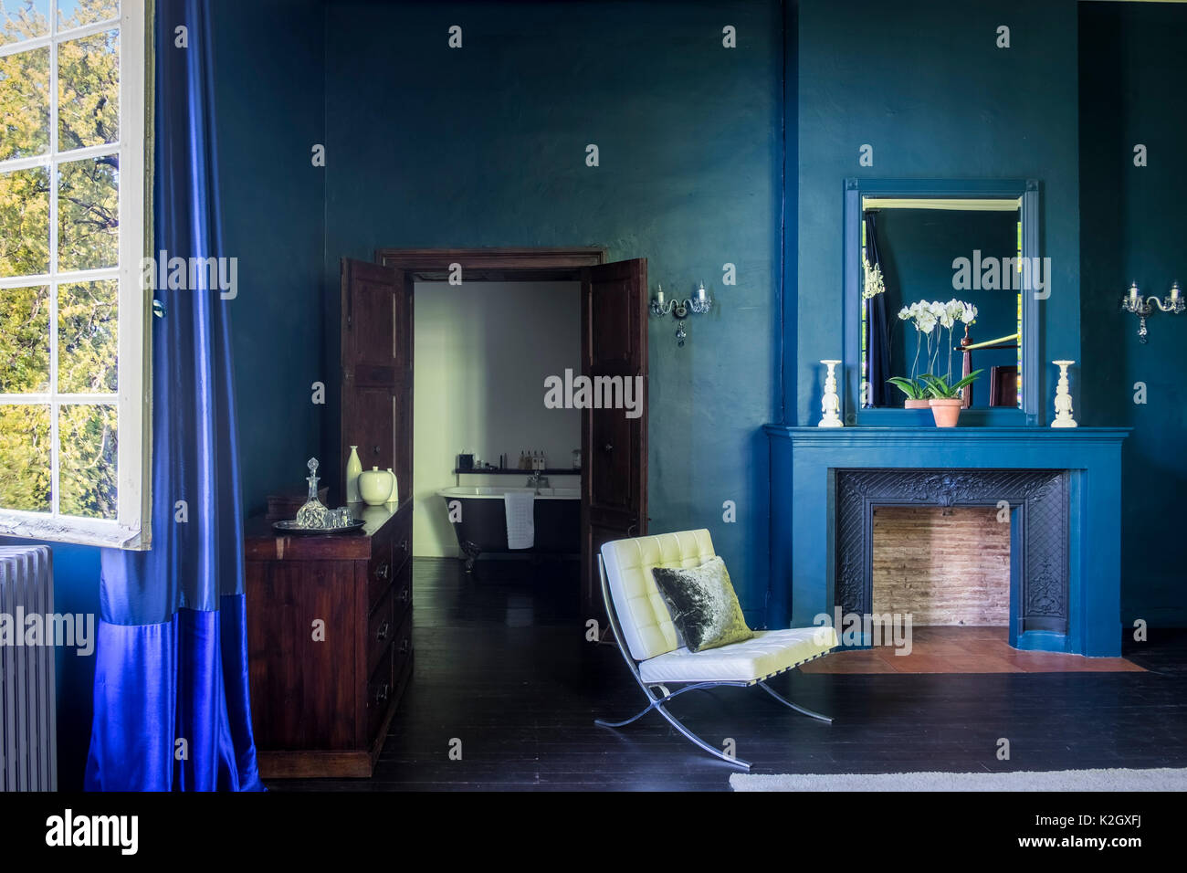 Chateau Rigaud Interieur der Zimmer in Frankreich Stockfoto