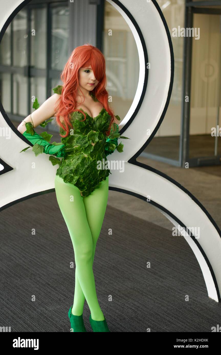 Poison Ivy In London Super Comic Convention 2017 Stockfoto Bild 