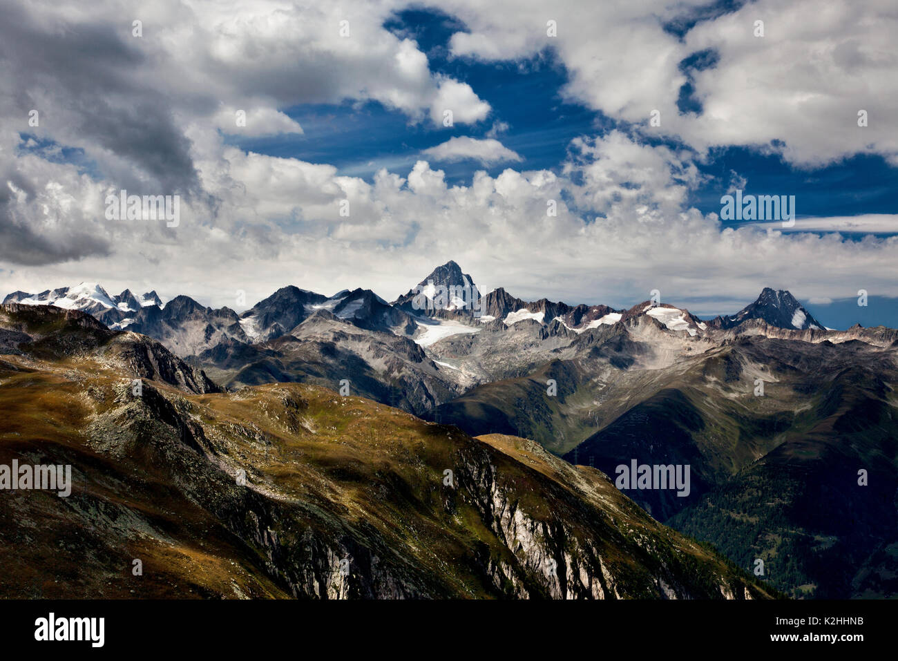 Passo della Novena, Schweiz. Stockfoto