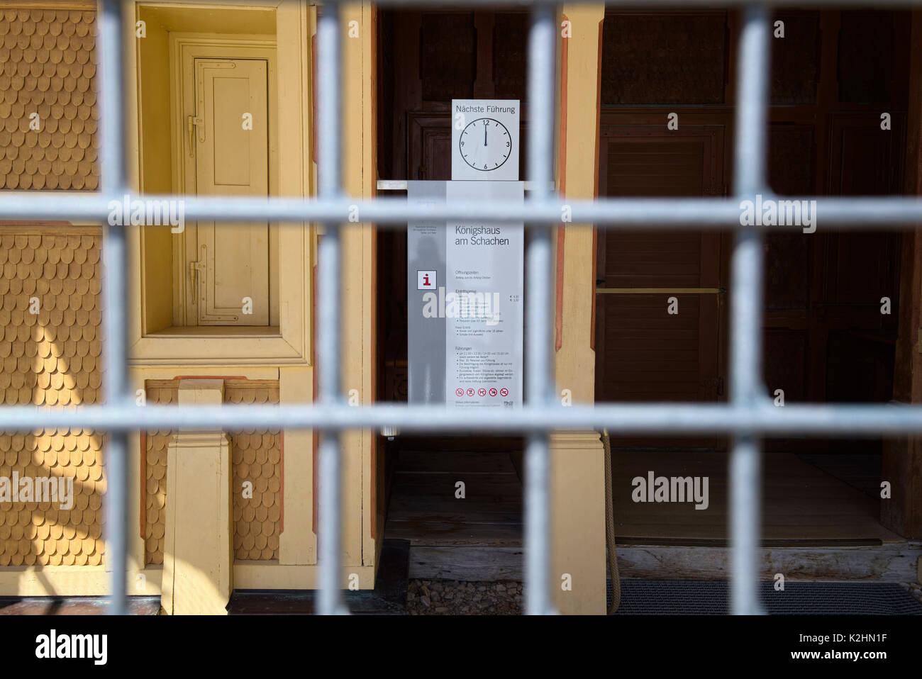 King's House Schachen im Winter geschlossen Saison, Bayern, Deutschland Stockfoto