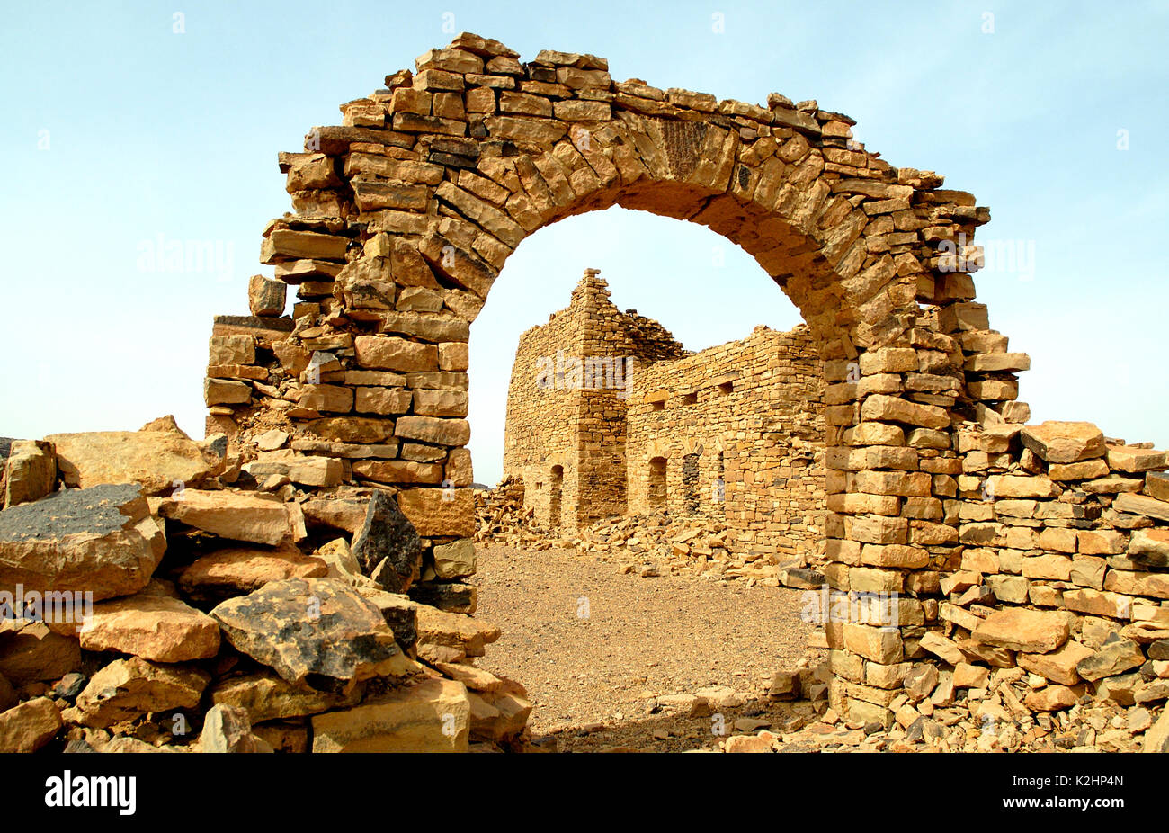 Fort Saganne. Adrar region, Mauretanien Stockfoto