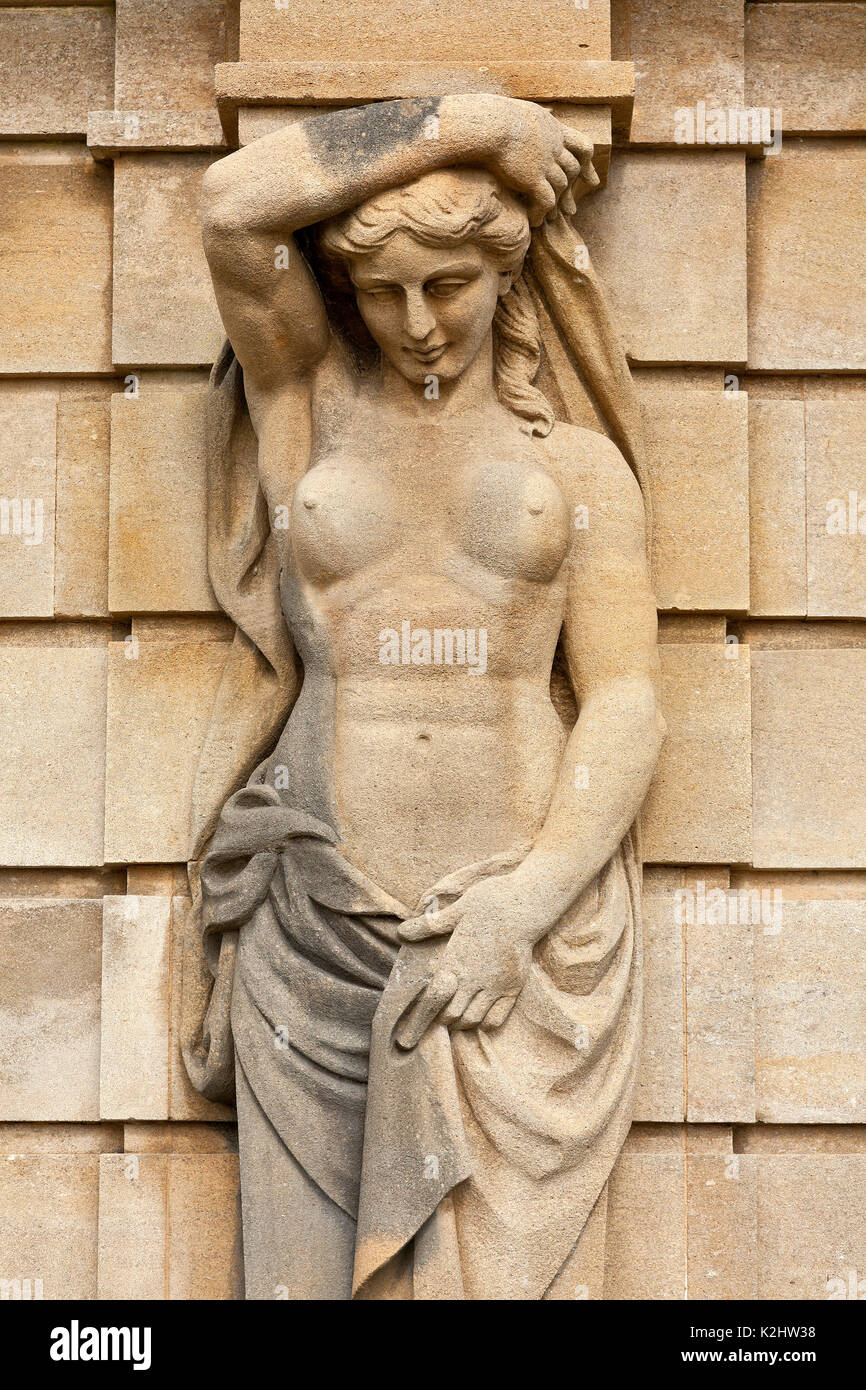 Springbrunnen Statuen am unteren Wasser Garten, Blenheim Palace, Woodstock, Oxfordshire, UK Stockfoto
