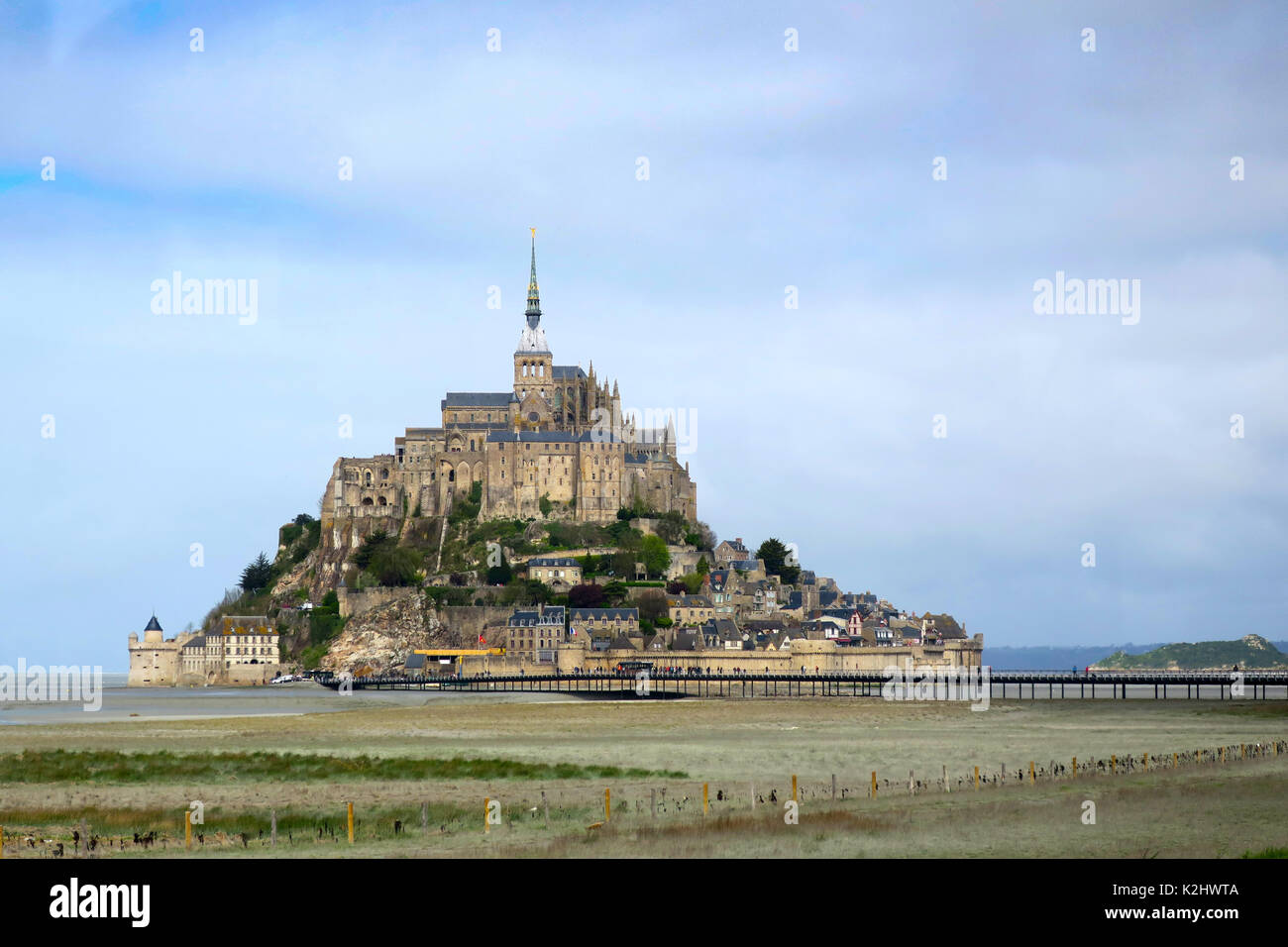 Le Mont-Saint-Michel in der Normandie, Frankreich. Stockfoto