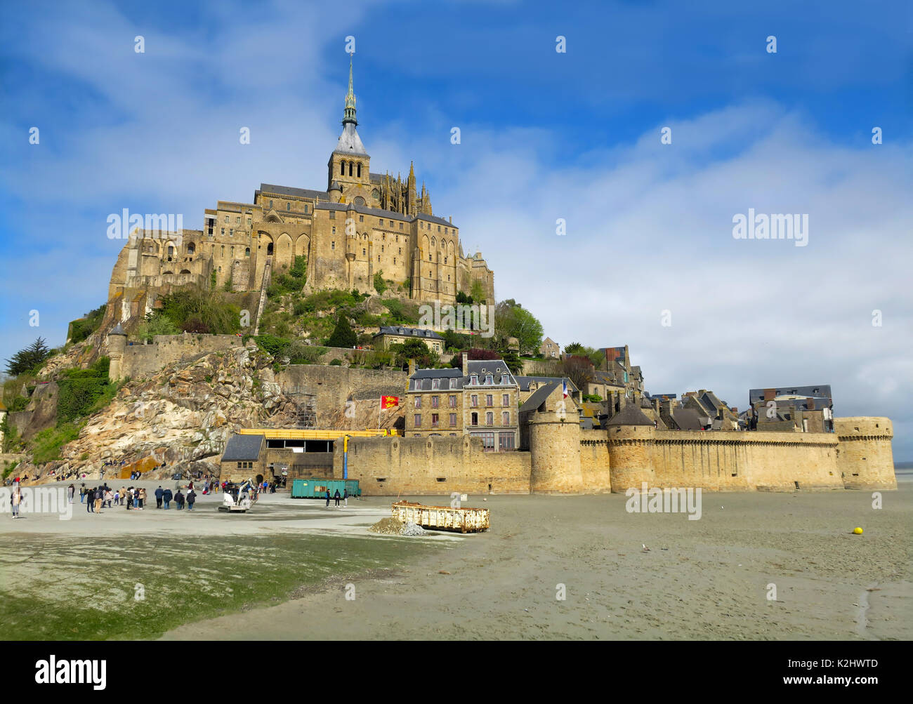 Le Mont-Saint-Michel in der Normandie, Frankreich. Stockfoto