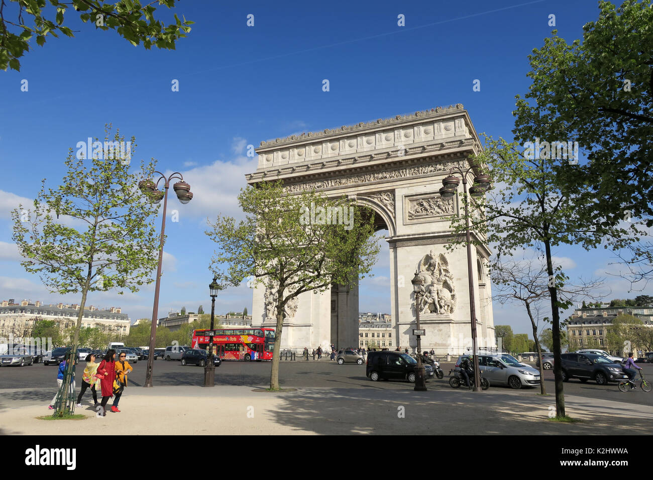 Arc de Triomphe de l'Étoile in Paris, Frankreich Stockfoto