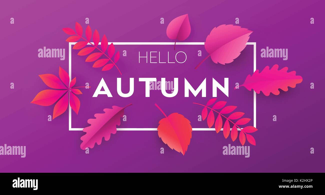 Modernen Herbst Hintergrund mit hellen Blätter im Herbst für die Gestaltung von Plakaten, Flyer, Banner. Vector Illustration Stock Vektor Modernen Herbst Hintergrund mit hellen Blätter im Herbst für die Gestaltung von Plakaten, Flyer, Banner. Vector Illustration Stock Vektor