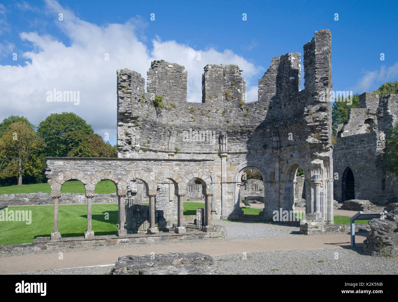 Mellifont Abbey in der Grafschaft Louth, Irland. Stockfoto