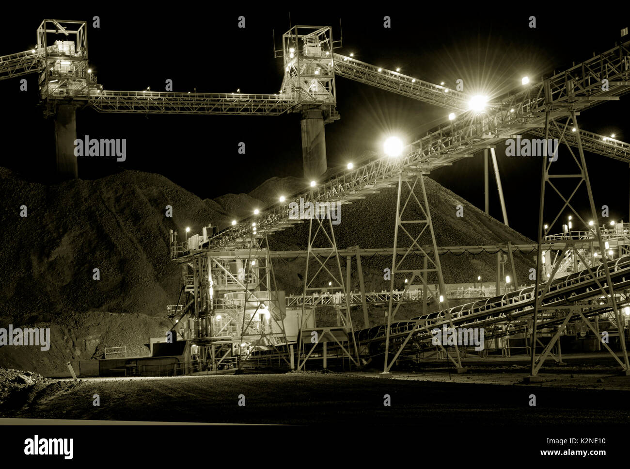 Bergbau Infrastruktur in Australien Stockfoto