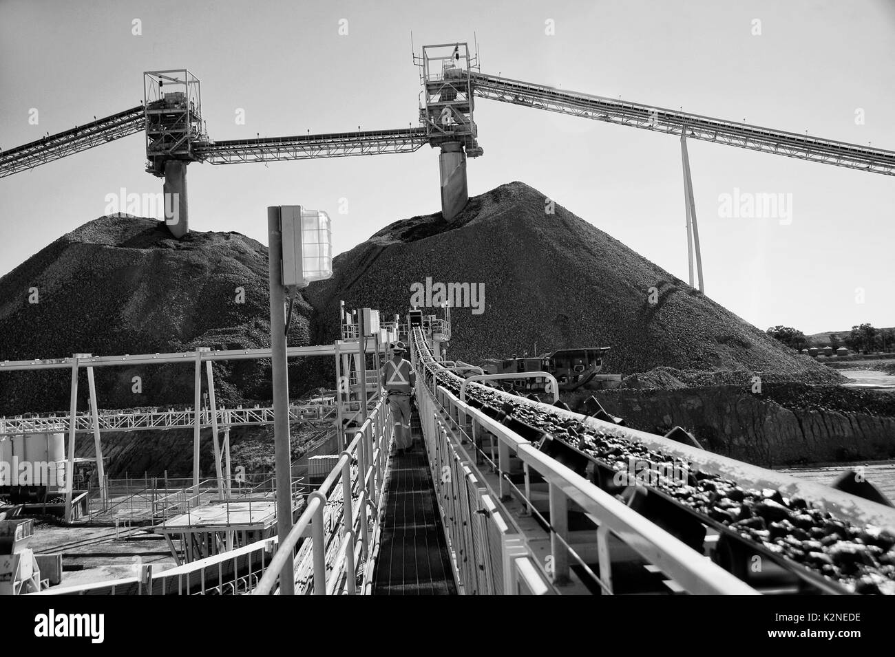 Bergbau Infrastruktur in Australien Stockfoto