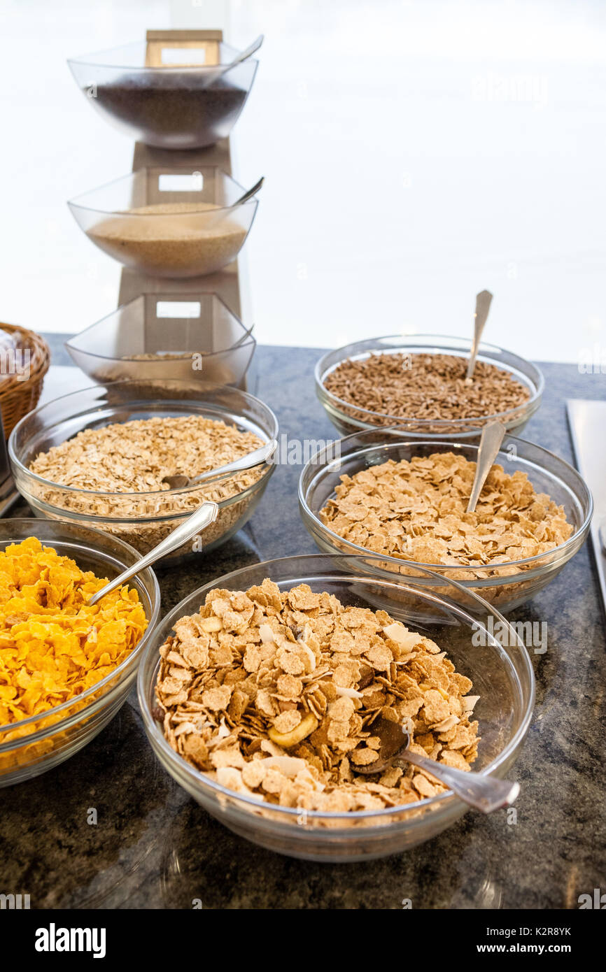 Müsli zum Frühstück Stockfoto
