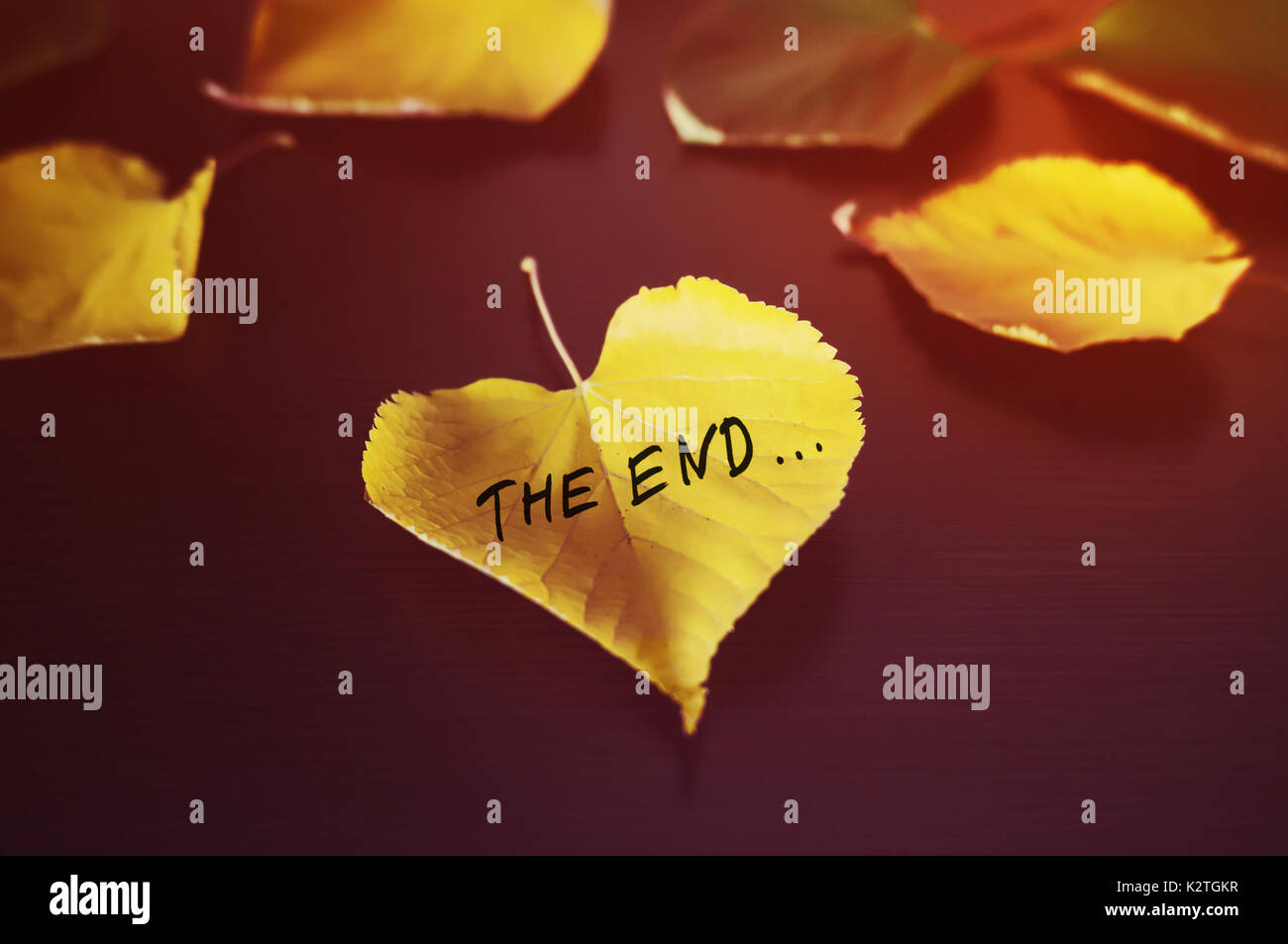 Wort Mit Blatt Am Ende
