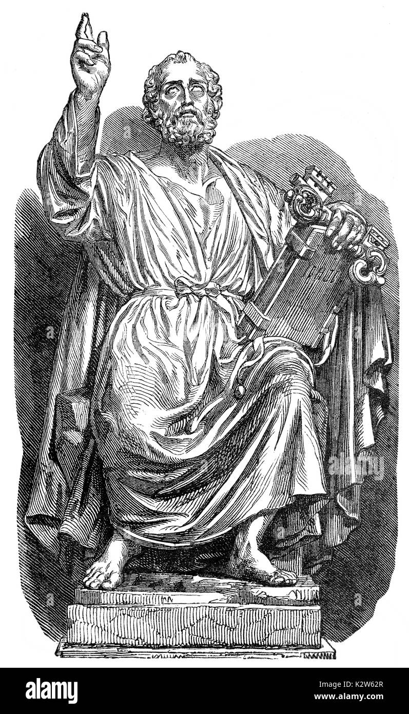St. Peter, Apostel, Heilige und Papst regierte 33-67 Stockfoto