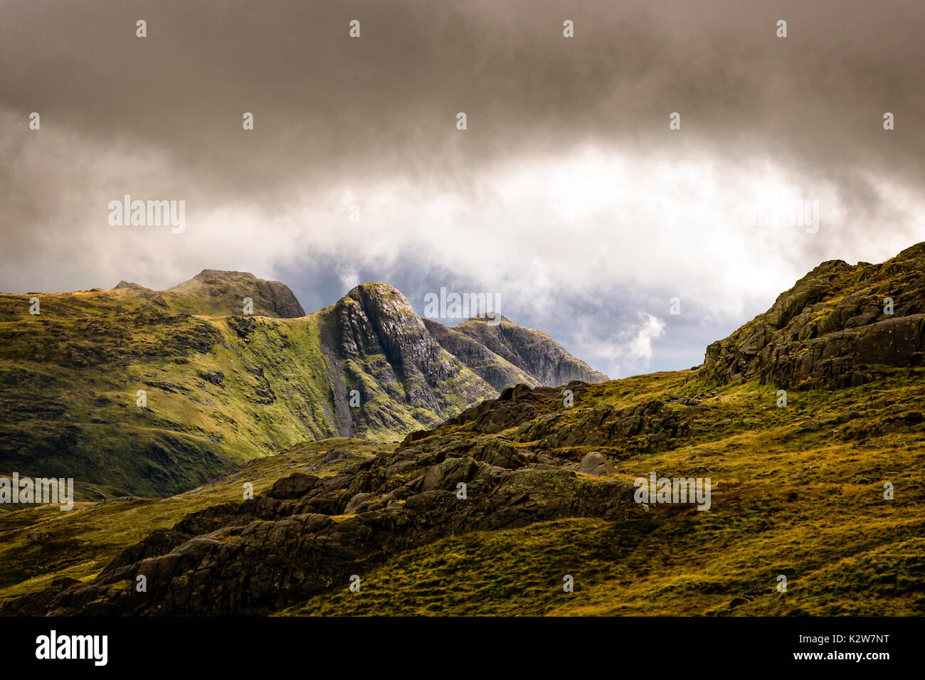 'Spike o Kitzeln durch eine kurze Pause in den Wolken Stockfoto