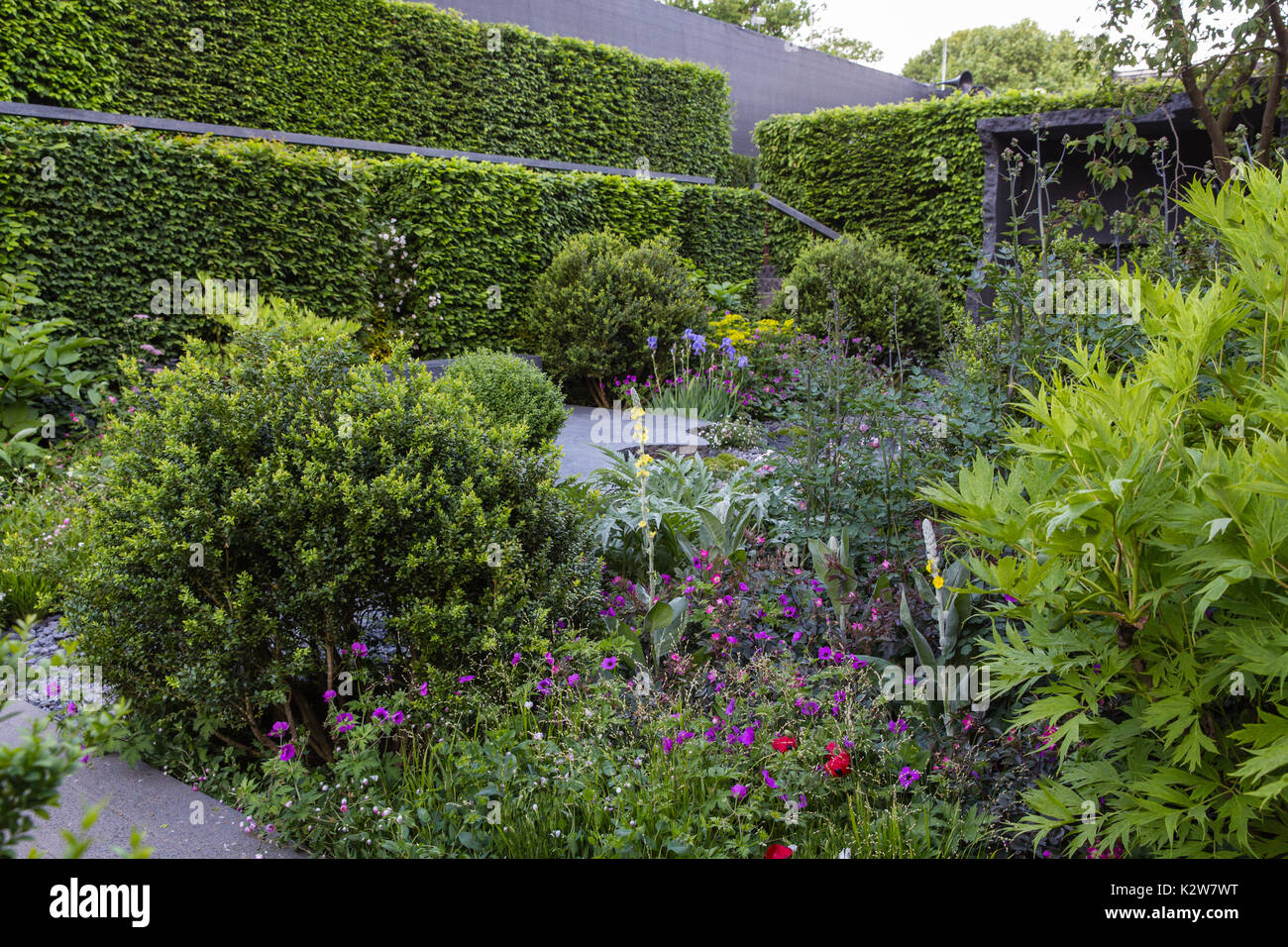 Das linklaters Garten für Maggie's. designer darren Hawkes. Goldmedaille Stockfoto