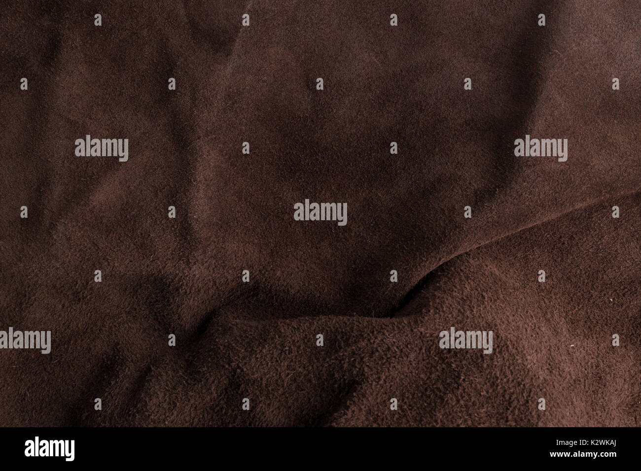 Italienisches weiche braune chamois Textur Hintergrund Stockfoto