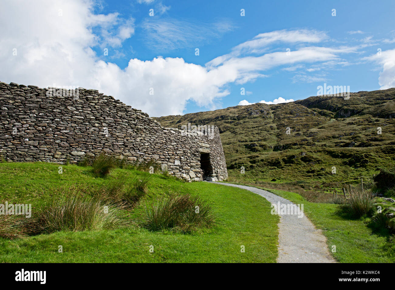 Staigue Stone Fort, in der Nähe von Sneem, Iveragh Halbinsel, Co Kerry, Irland Stockfoto