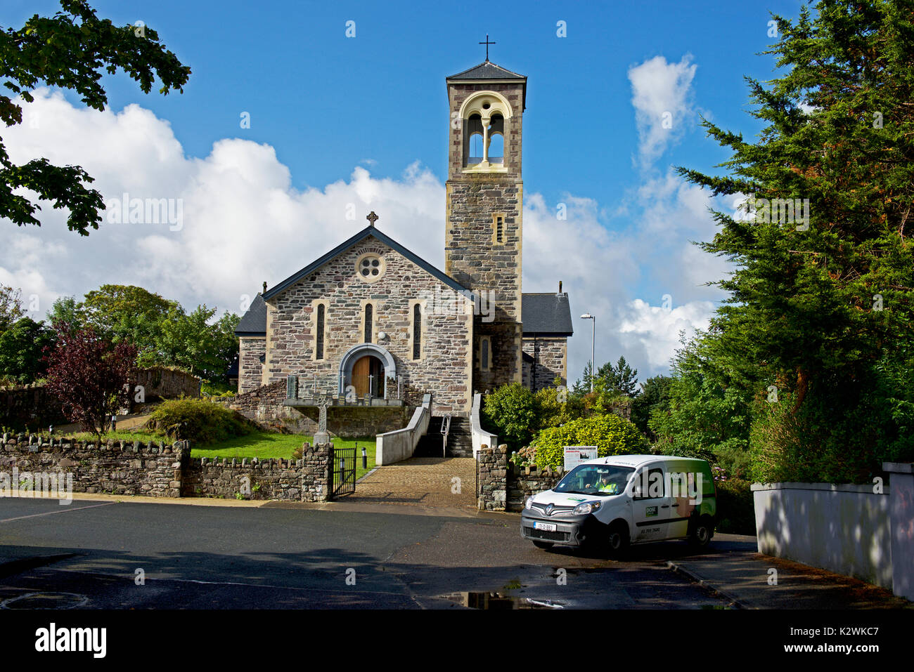 St Michael's Church, Sneem, Iveragh Halbinsel, Co Kerry, Irland Stockfoto