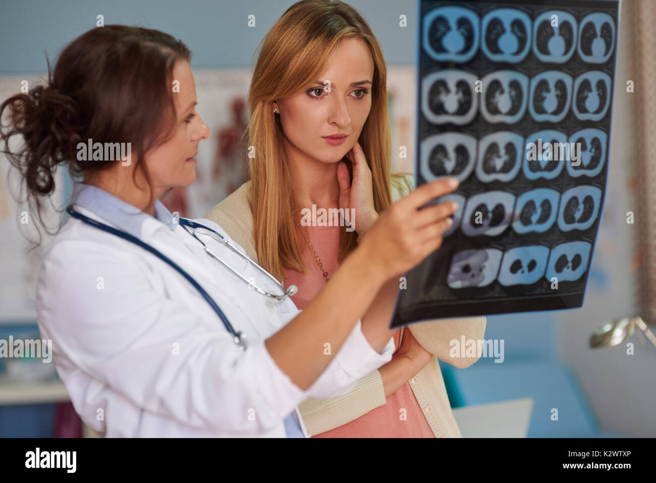 Dies scheint wirklich ernste Krankheit Stockfoto
