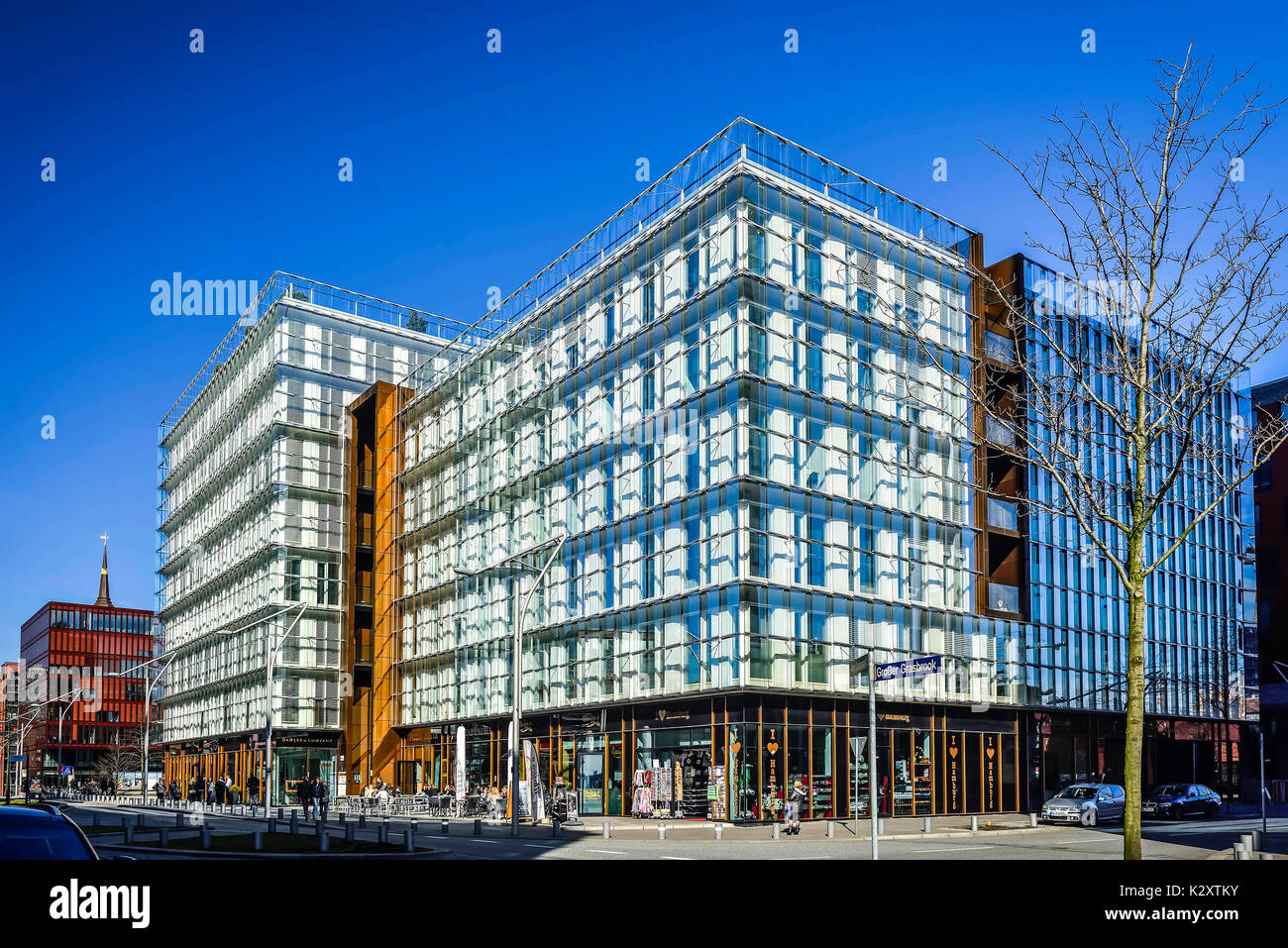 Centurion Commercial Center in der grossen Lemberg in der Hafenstadt Hamburg, Deutschland, Europa, Centurion Commercial Center am Grossen Lemberg in Stockfoto