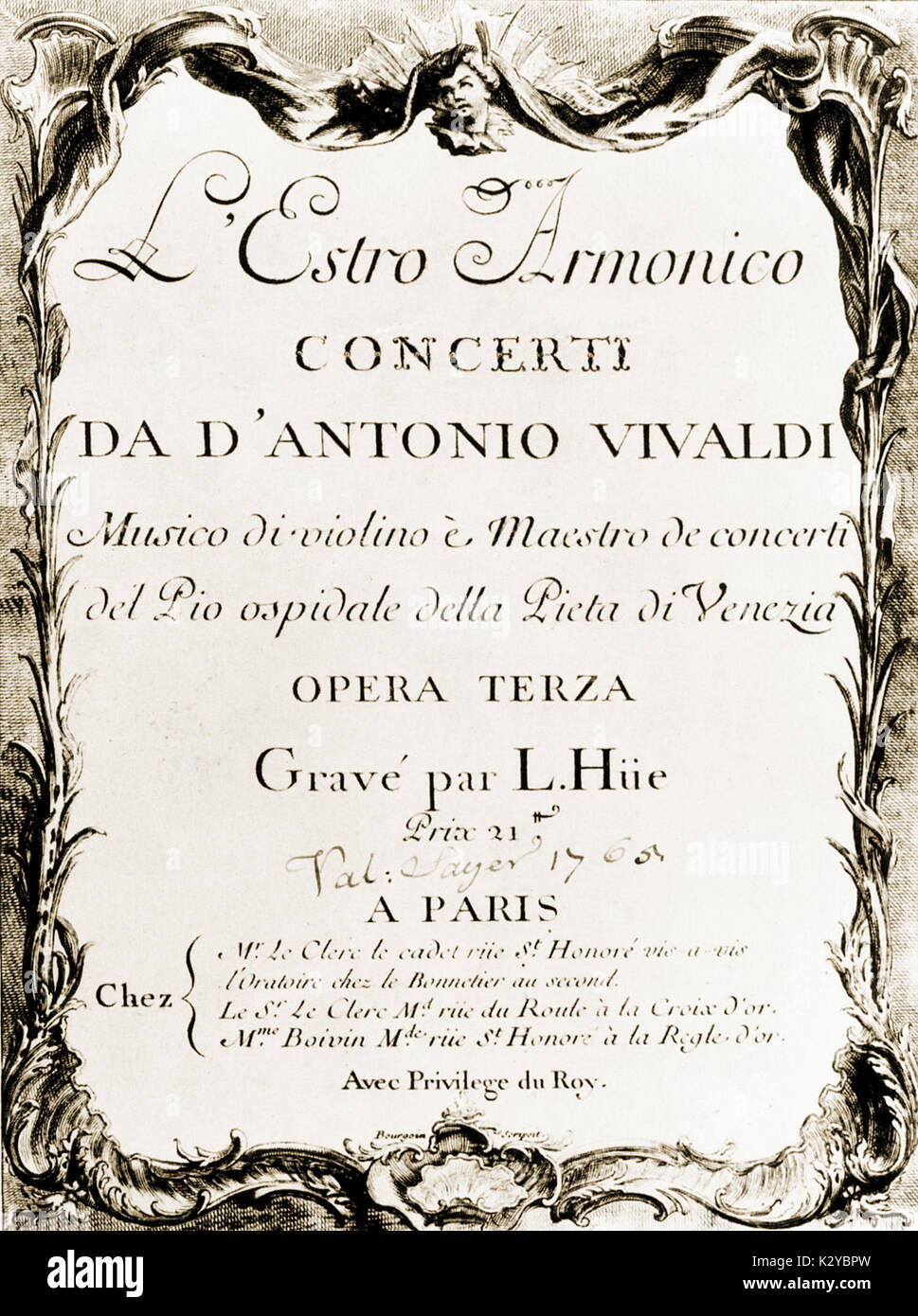 Antonio vivaldi 1678 1741 composer Fotos und Bildmaterial in hoher